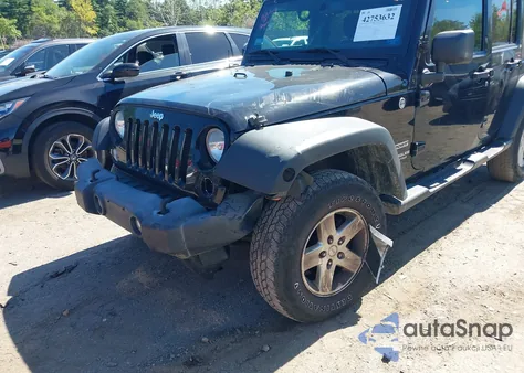 2014 Jeep Wrangler Unlimited Sport z USA, uszkodzony, nr VIN 1C4BJWDG4EL202281